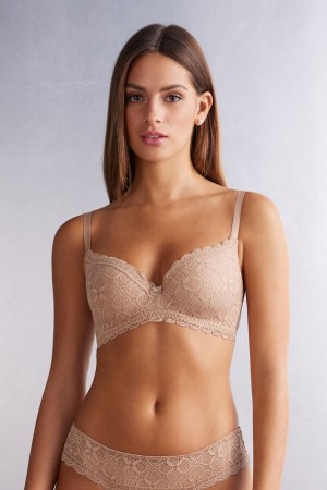 Intimissimi Adele Triangle Lace Donna Reggiseno Arancioni Beige | 428-OBITWG