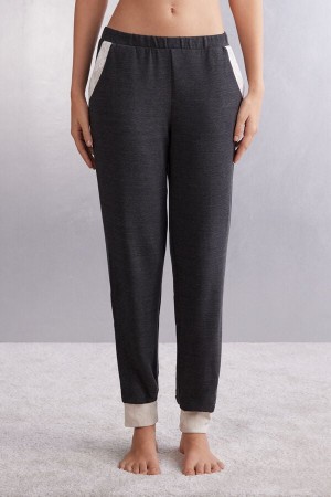 Intimissimi Baby It’s Cold Outside Modal And Wool Jogger Donna Pantaloni Grigie | 479-MCVZHB