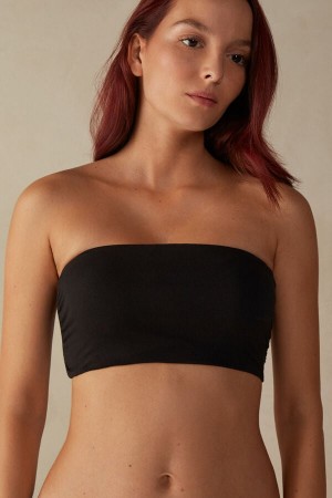 Intimissimi Cotton Donna Reggiseno Nere | 681-RXNYSH