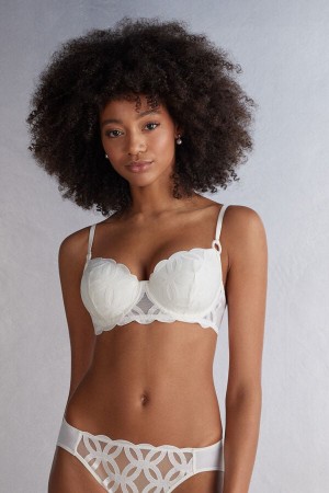 Intimissimi Crafted Elegance Sofia Balconette Donna Reggiseno Bianche | 293-MIPEBG