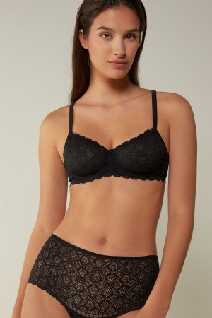 Intimissimi Daniela Balconette Lace Donna Reggiseno Nere | 295-YIXUOR