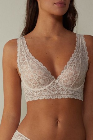 Intimissimi Eleonora Balconette Lace Donna Reggiseno Crema Rosa | 235-MQLOJT