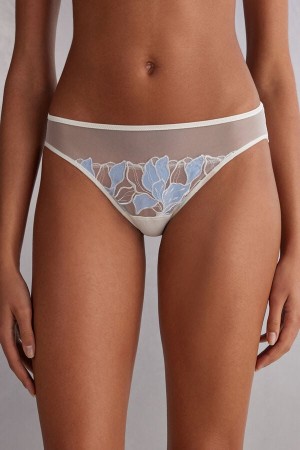 Intimissimi Eternal Flowers Donna Slip Blu | 304-LNTCMY