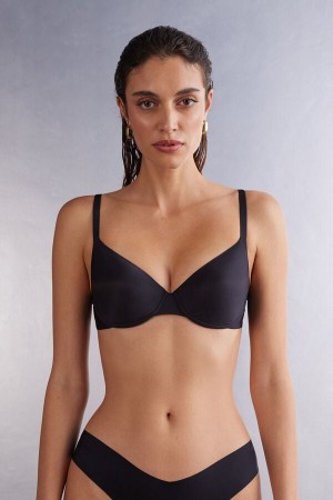 Intimissimi Francesca Ultimate Balconette Donna Reggiseno Nere | 326-UYHDQO