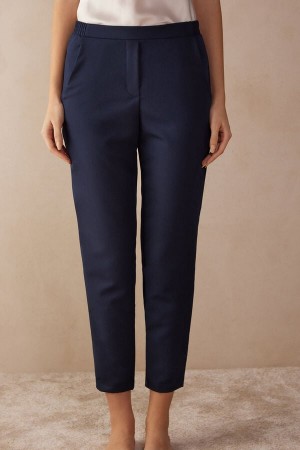 Intimissimi Full Length With Pockets Donna Pantaloni Blu | 179-TSEBKL