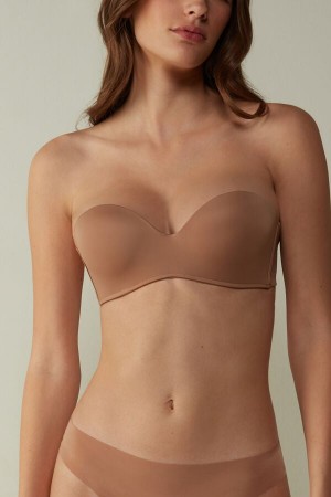 Intimissimi Gioia Bandeau Donna Reggiseno Beige | 751-FATPEM