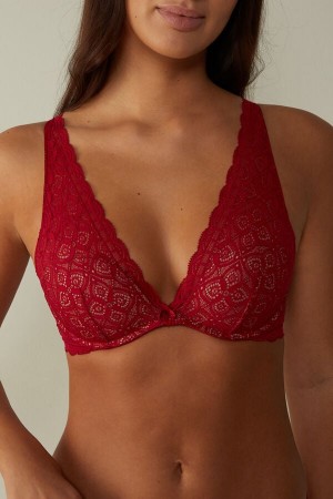 Intimissimi Giorgia Balconette Lace Donna Reggiseno Rosse | 076-EQJVWT