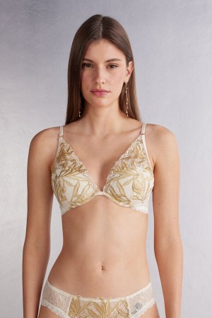 Intimissimi Golden Hour Elena Balconette Donna Reggiseno Gialle Chiaro Bianche | 807-KVXIFZ