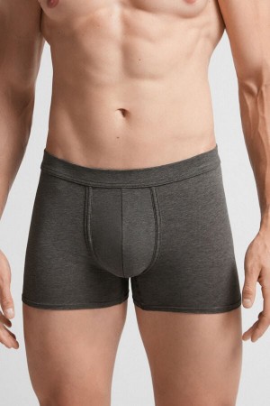 Intimissimi Natural Fresh Cotton Uomo Boxer Grigie Profondo | 632-ISHYUP