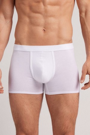 Intimissimi Natural Fresh Cotton Uomo Boxer Bianche | 695-UCIJVX