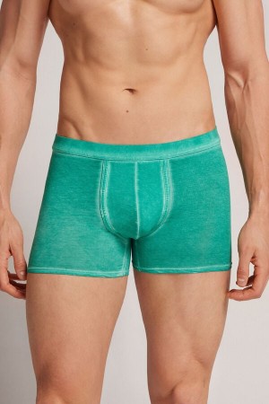 Intimissimi Natural Fresh Cotton Uomo Boxer Verdi | 280-PXJDFA