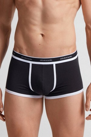 Intimissimi Natural Fresh Cotton Uomo Boxer Nere | 095-NEOSZX