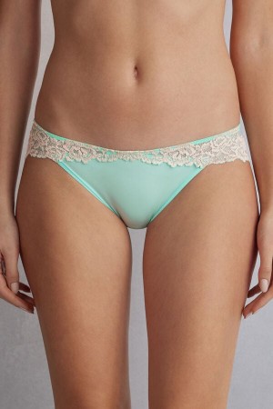 Intimissimi Pretty Flowers Donna Slip Verdi Bianche | 469-QKTUGO