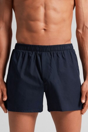 Intimissimi Print Detailed Uomo Boxer Nere | 918-OKTBDY