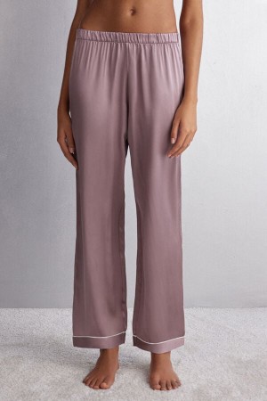 Intimissimi Silk Satin Donna Pantaloni Rosa | 439-HLCVOS