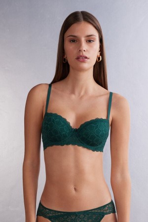 Intimissimi Sofia Balconette Lace Donna Reggiseno Verdi | 749-FVHWPX