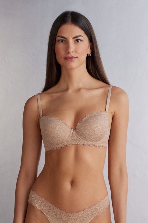 Intimissimi Sofia Balconette Lace Donna Reggiseno Arancioni Beige | 754-EZOTCM