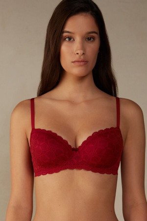 Intimissimi Sofia Balconette Lace Donna Reggiseno Rosse | 640-IRQLDF