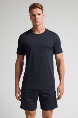 Intimissimi Superior Cotton Short Uomo Pigiama Nere | 294-ZKEIMC