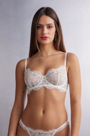 Intimissimi The Most Romantic Season Daniela Balconette Donna Reggiseno Bianche | 613-WHXJYN