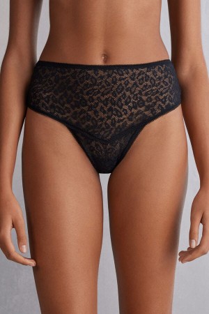 Intimissimi Your Wild Side Hipsterzilian Donna Slip Nere | 759-PUHREN