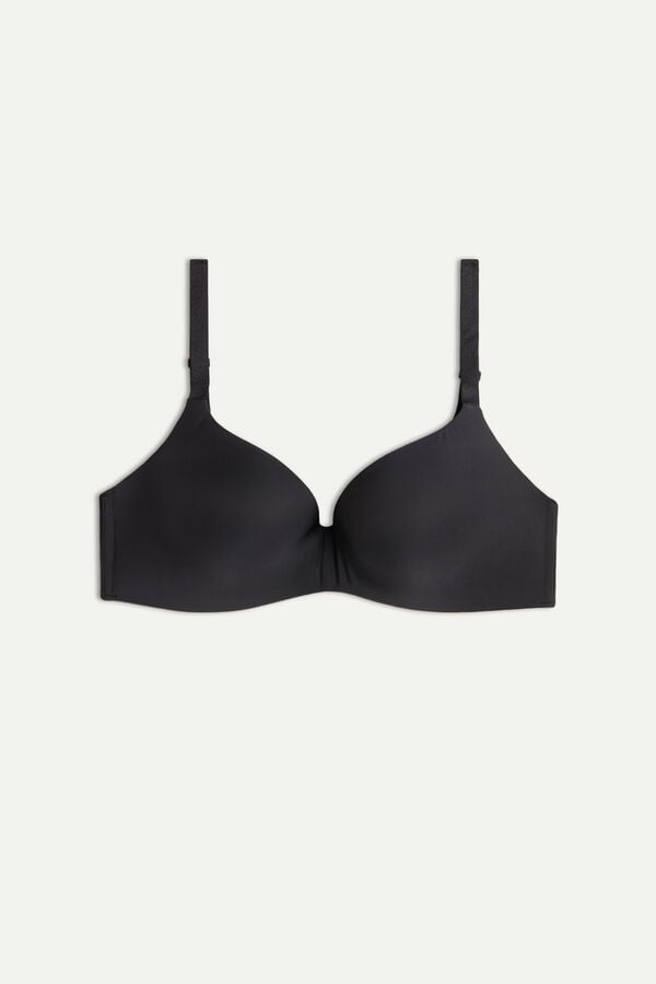 Intimissimi Adele Wireless Boost Triangle Ultralight Microfiber Donna Reggiseno Nere | 689-QSIRMD