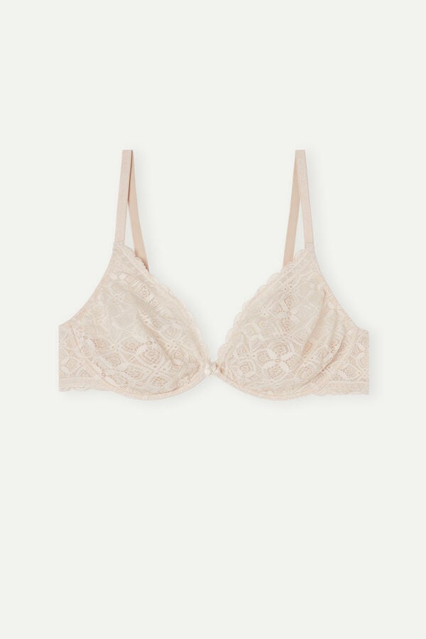 Intimissimi Alessia Balconette Lace Donna Reggiseno Crema Rosa | 201-FUSYOM