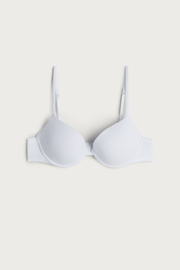 Intimissimi Bellissima Push-Up Microfiber Donna Reggiseno Bianche | 385-ULVMIN