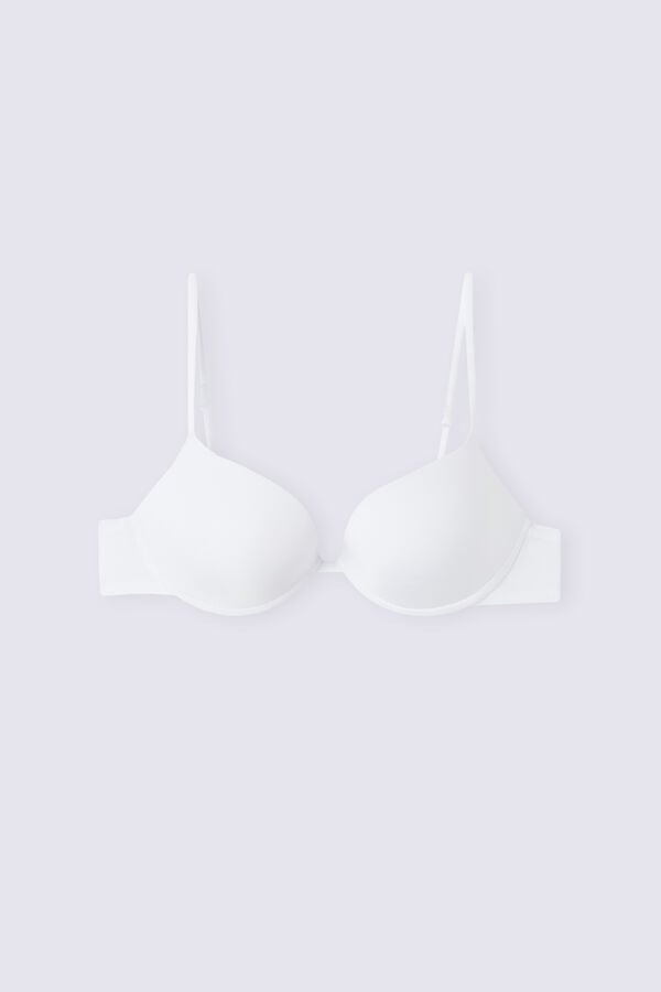 Intimissimi Bellissima Push-Up Ultralight Microfiber Donna Reggiseno Bianche | 167-JFATMY