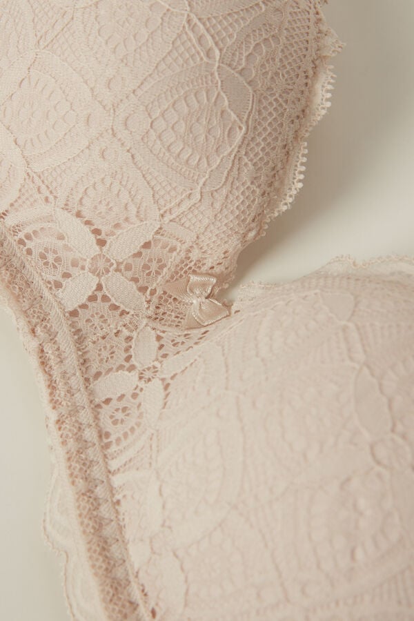 Intimissimi Claudia Balconette Lace Donna Reggiseno Crema Rosa | 741-RDKJGW