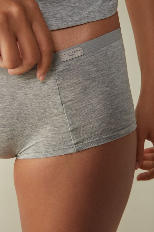 Intimissimi Cotton Boyshorts Donna Pantaloncini Grigie Chiaro | 691-SWBEUQ