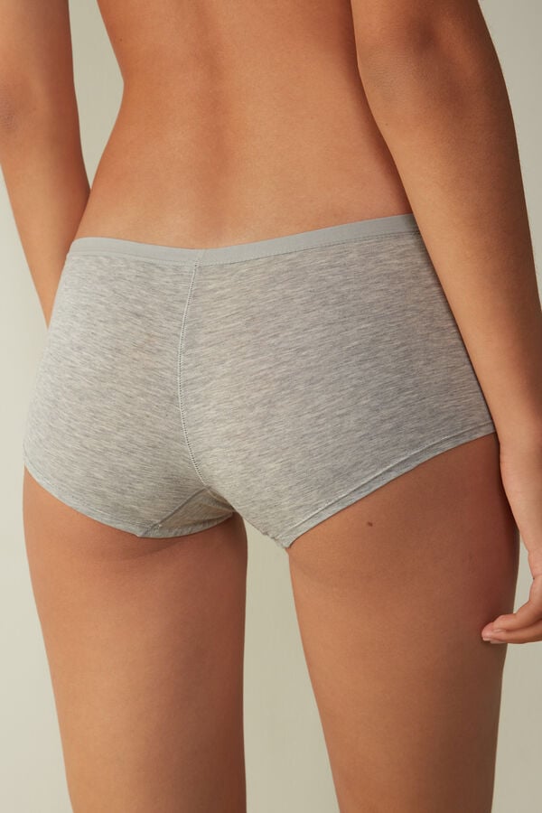 Intimissimi Cotton Boyshorts Donna Pantaloncini Grigie Chiaro | 691-SWBEUQ