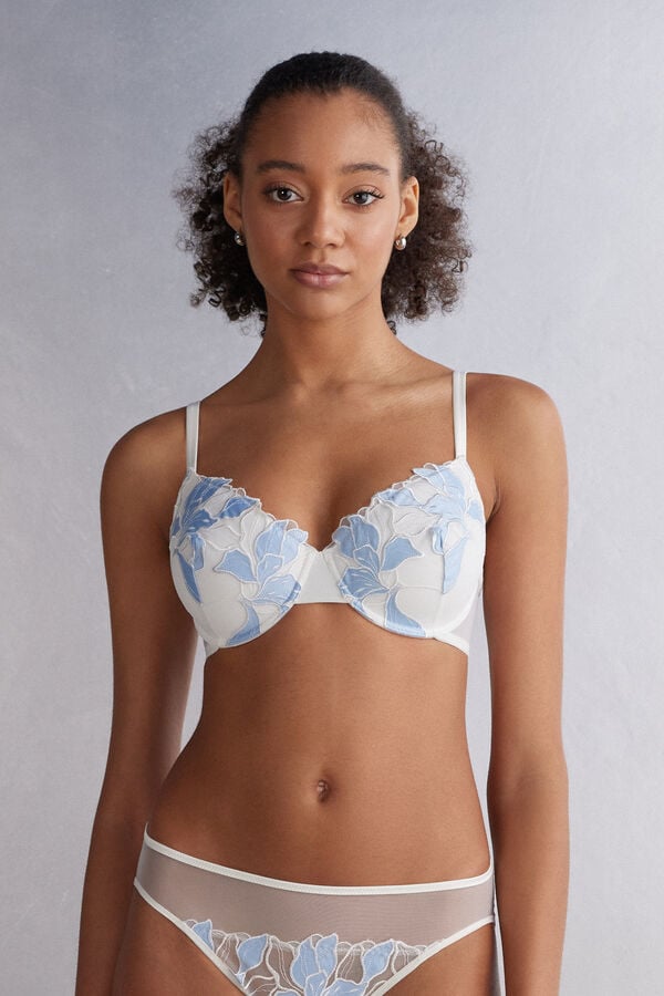 Intimissimi Eternal Flowers Francesca Balconette Donna Reggiseno Blu | 986-XJVNAF