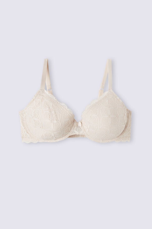 Intimissimi Francesca Balconette Lace Donna Reggiseno Crema Rosa | 048-MUISVR