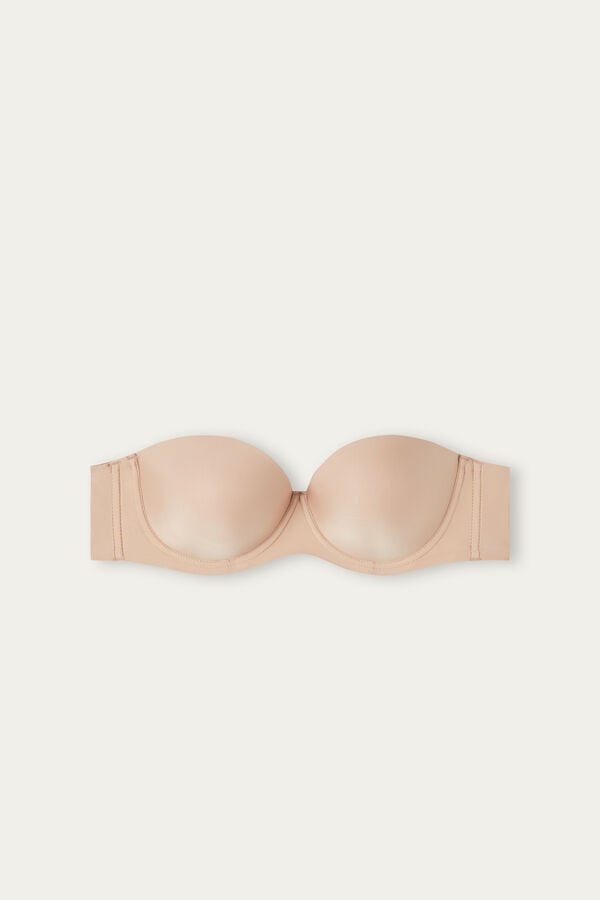 Intimissimi Giada Microfiber Bandeau Donna Reggiseno Arancioni Beige | 312-PUXHES