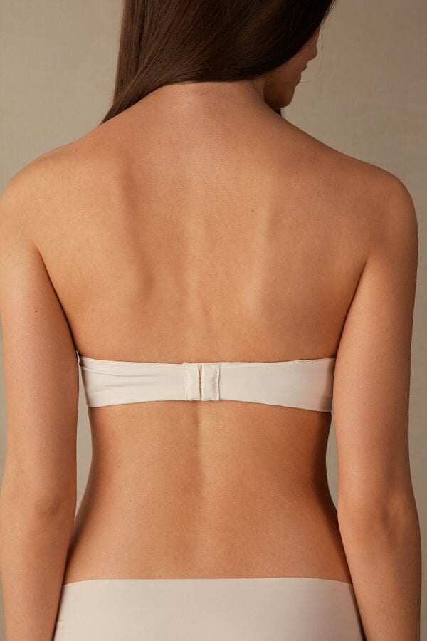 Intimissimi Gioia Bandeau Donna Reggiseno Crema Rosa | 642-XVFIOZ