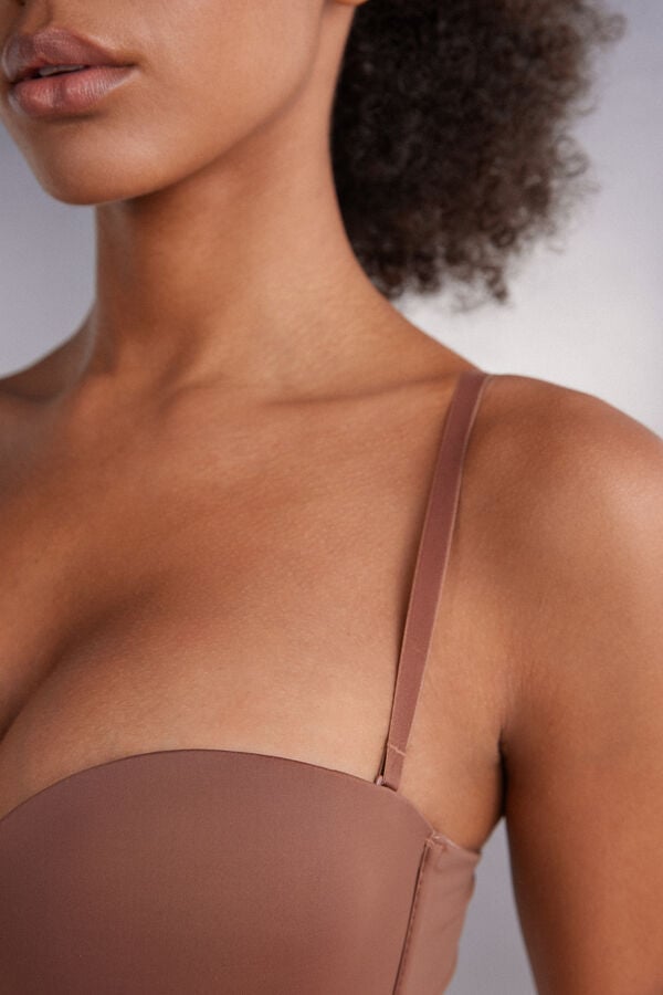 Intimissimi Gioia Bandeau Donna Reggiseno Beige Scuro | 723-AWFNEX