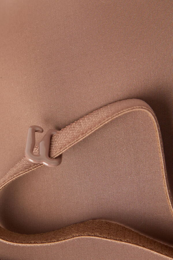 Intimissimi Gioia Bandeau Ultralight Microfiber Donna Reggiseno Beige Scuro | 489-FWYHET