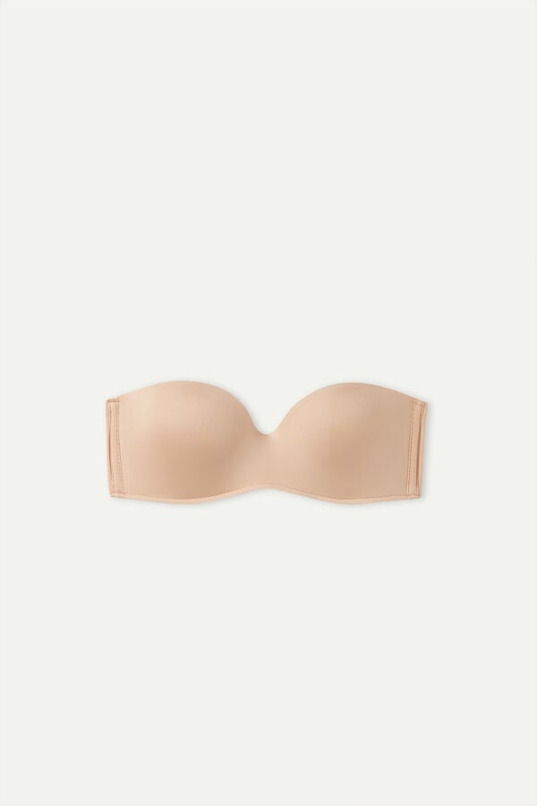 Intimissimi Gioia Bandeau Ultralight Microfiber Donna Reggiseno Arancioni Beige | 581-OCRUVS