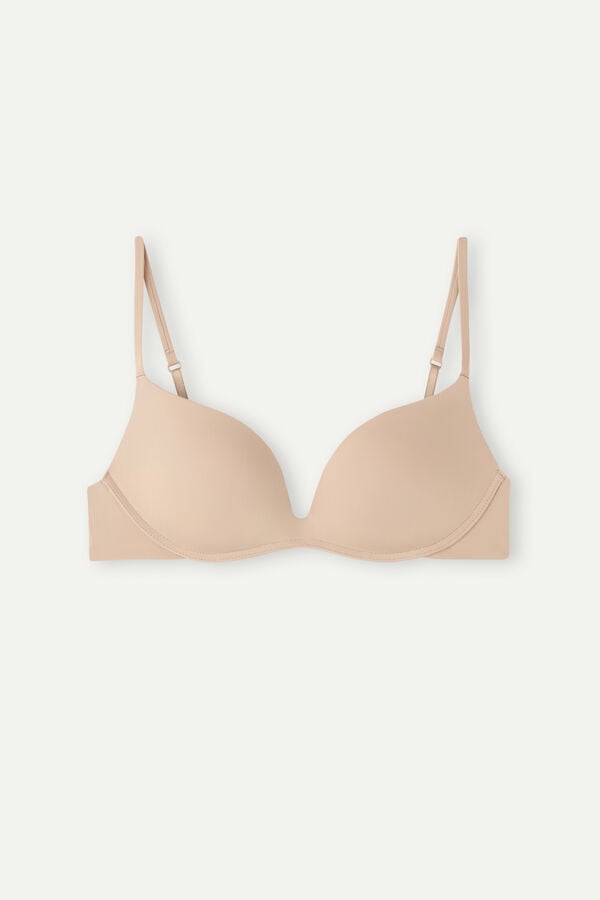 Intimissimi Gioia Push-Up Ultralight Microfiber Donna Reggiseno Arancioni Beige | 890-YNSZMP