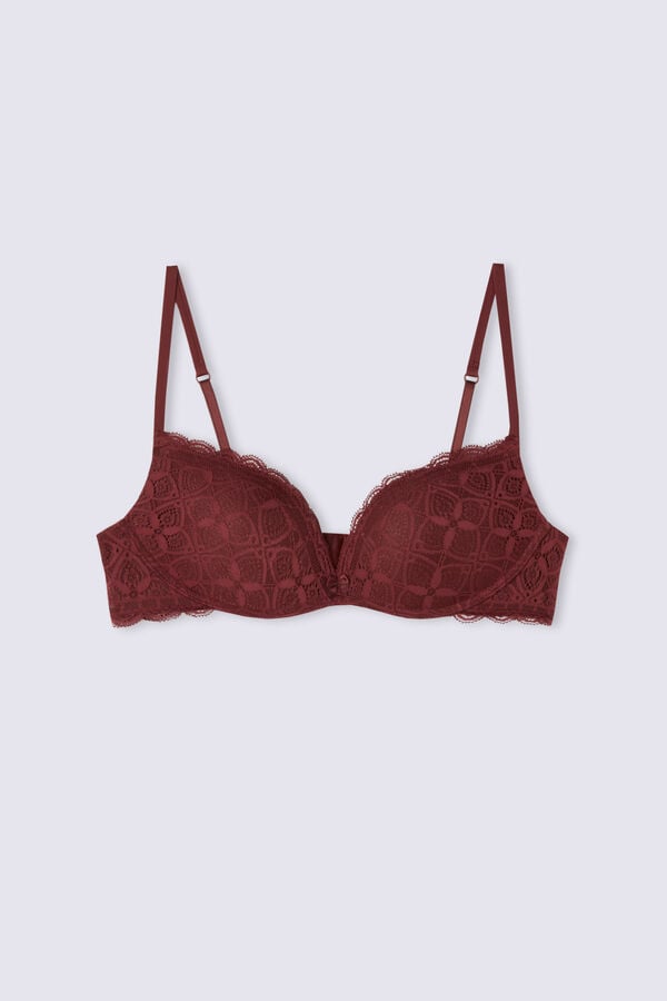 Intimissimi Gioia Super Push-Up Lace Donna Reggiseno Rosse | 370-TGYXJL