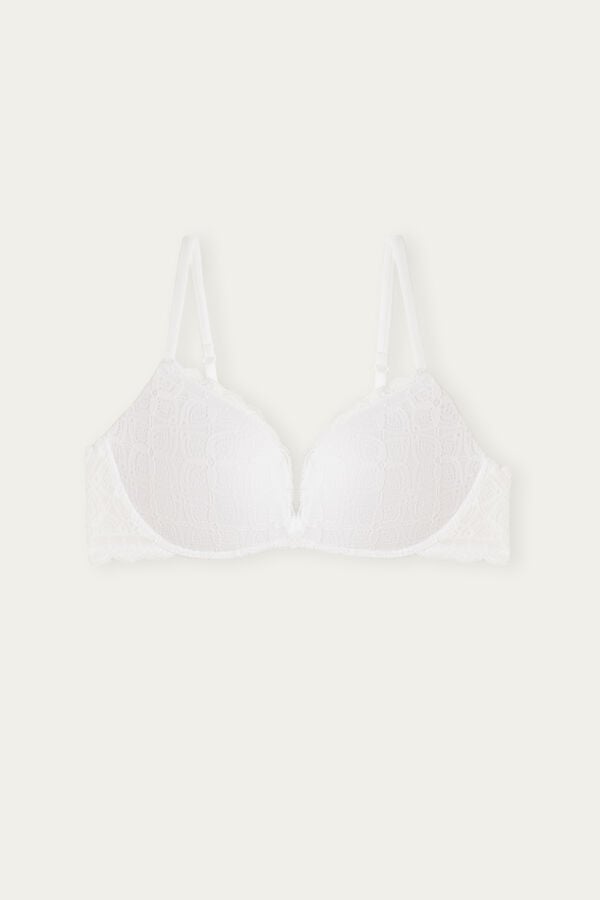 Intimissimi Gioia Super Push-Up Lace Donna Reggiseno Bianche | 392-LUDCJO