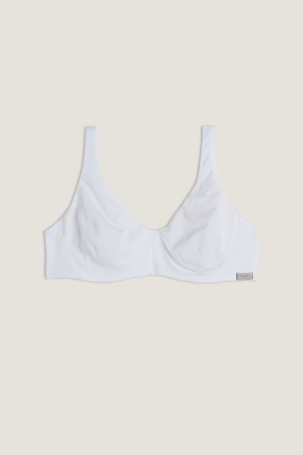 Intimissimi Greta Balconette Cotton Donna Reggiseno Bianche | 150-OZLKEA