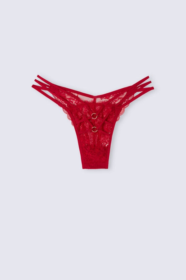 Intimissimi Intricate Surface ‘80s Stylezilian Donna Slip Rosse | 627-LHVZYA