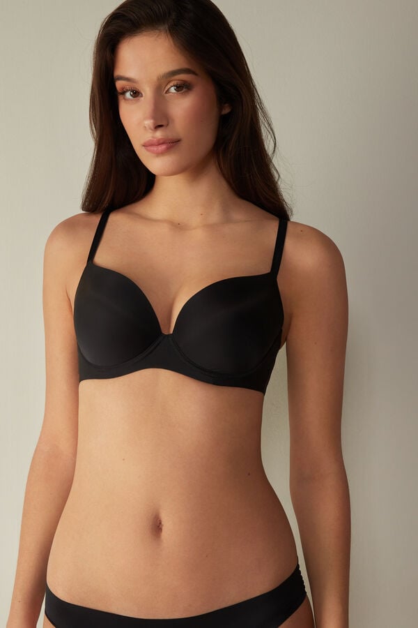 Intimissimi Irina Microfiber Balconette Donna Reggiseno Nere | 751-DPGOIJ