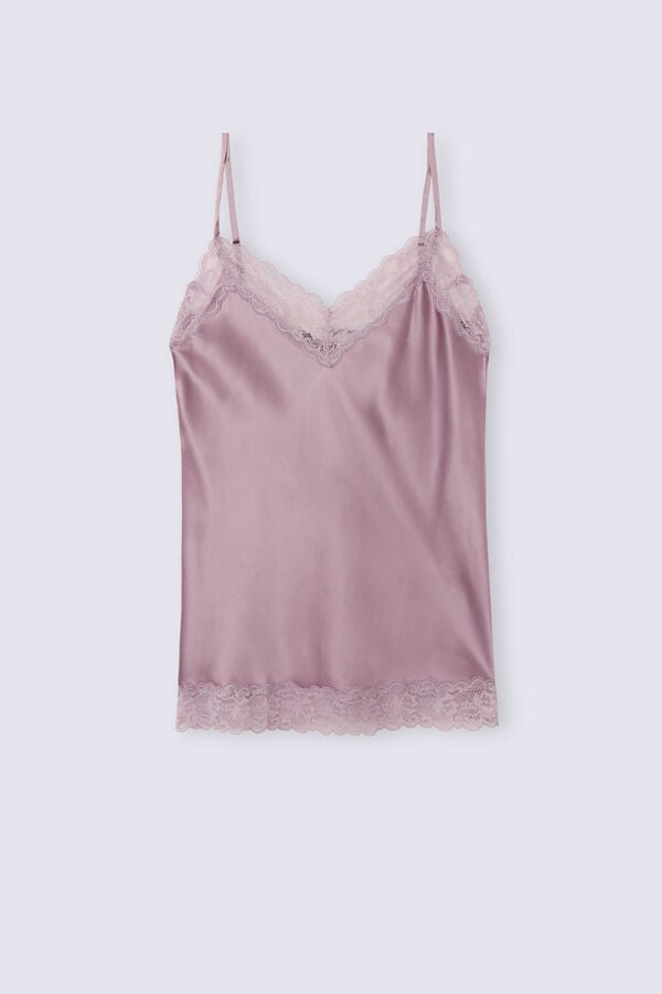 Intimissimi Lace And Silk Donna Canotta Rosa | 395-DFEXBS