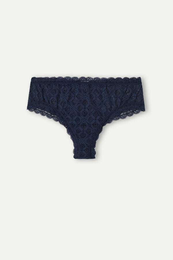 Intimissimi Lace Hipsterzilian Donna Slip Blu | 453-URDTMQ