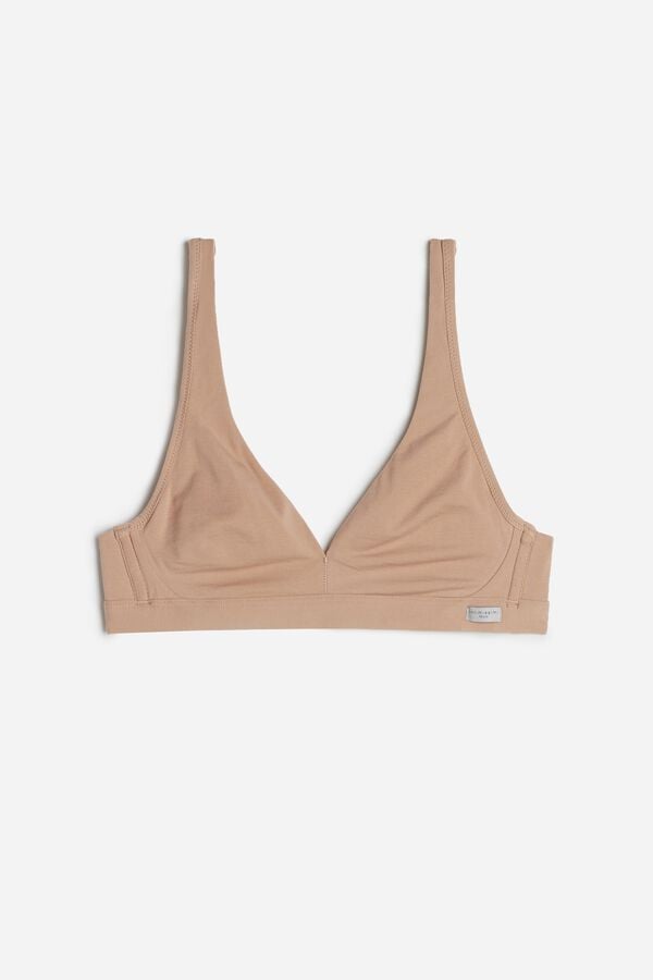 Intimissimi Lara Cotton Triangle Donna Reggiseno Arancioni Beige | 857-ZCRJDF