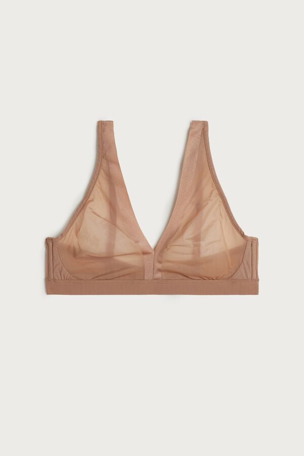 Intimissimi Lara Invisible Touch Triangle Donna Reggiseno Beige | 607-VYOJSH