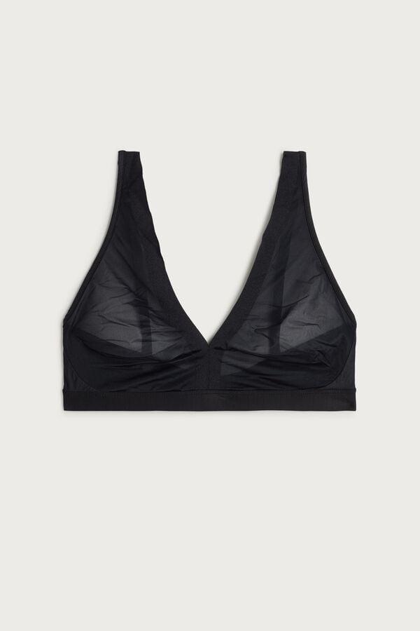 Intimissimi Lara Invisible Touch Triangle Donna Reggiseno Nere | 158-AFJEHK